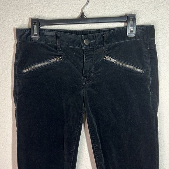GAP Velvet Black Low Rise Zippered Ankle‎ Always Skinny Jeans Women's Size 12R - Picture 2 of 8